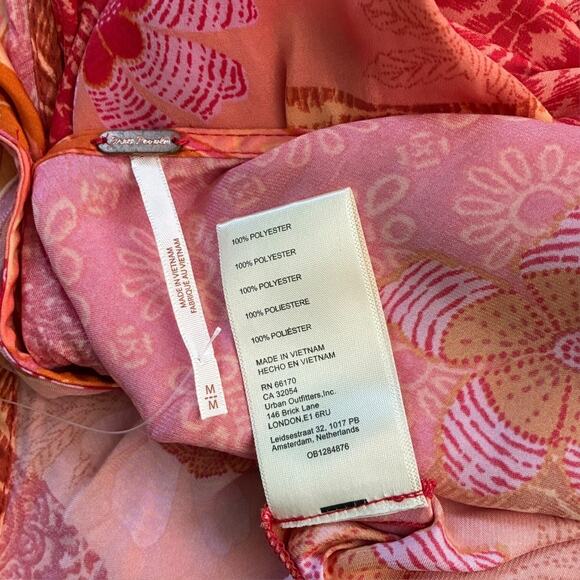 Free People Tied To You Tank Top in Lemonade color combo NEW - Picture 9 of 9